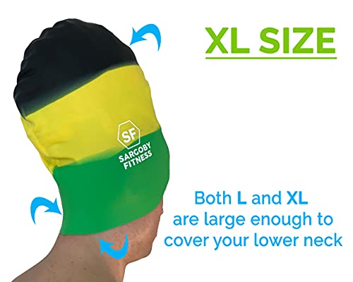 Sargoby Fitness Dreadlocks swimming cap Designed for voluminous and bulky hairstyles like Braids Dreads Locs - Image 4