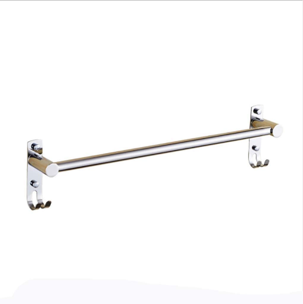 Porte-serviette mural en inox balayé 40cm pour retrouver une salle de bain zen
