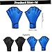 Aetherize Swim Gloves 2 Pair Nylon Webbed Swimming Gloves Protective Swimming for Men Women with Wrist Strap Water Resistance Swim for Training Diving, M Webbed