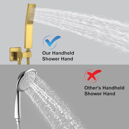 12 inch Brushed Gold Shower System