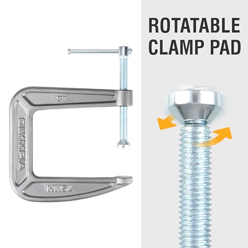 Image of Olympia Tools C-Clamp, 38-134, (3 inch X 4.5 inch)