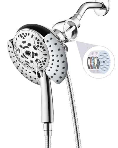 INAVAMZ 2 in 1 Shower Head with Handheld Combo High Pressure Chrome 2.5 GPM