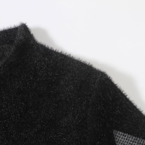 Dgoopd Sweater Men Crew Neck Long Sleeve Sweaters Textured Pullover Sweater Cable Knit Pullover Plus Size Warm Winter Outwear2