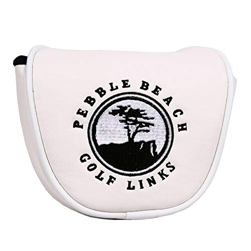 SEACLOUD Golfschlägerhaube mit Magnetverschluss, für Putterschläger, Weiß Cover