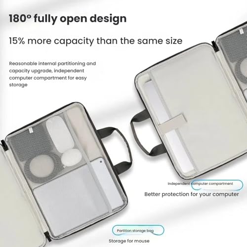 Laptop Bag 16 Inch Briefcase for men and women, Durable and Water-Repellent Fabric, Business Office Work Bag3