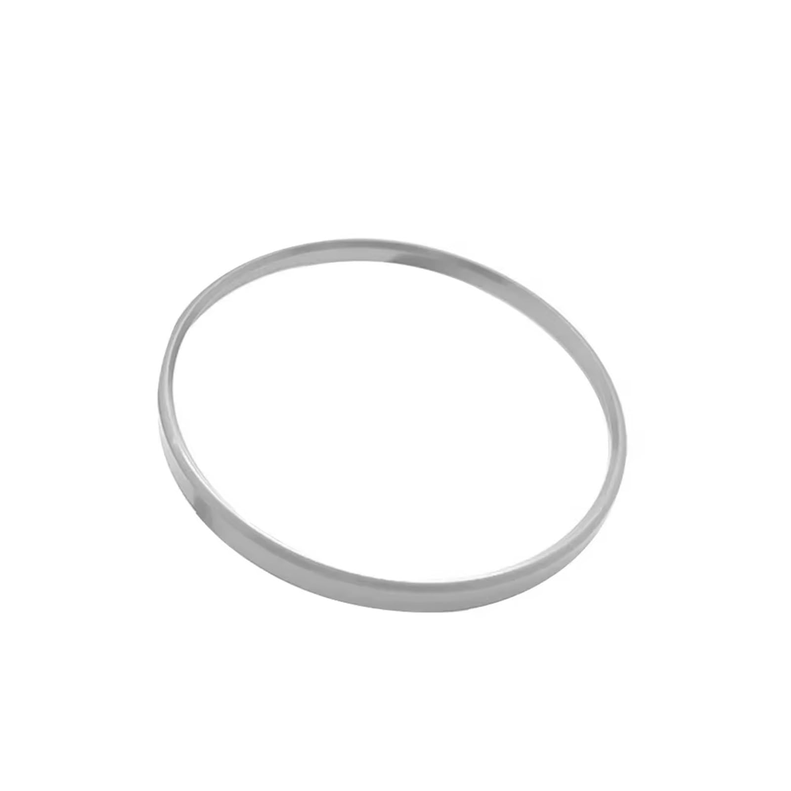 Decorative Stickers Compatible with VW for Golf for Jetta MK5 MK6 for Passat B6 B7 for CC Car Headlight Switch Decorative Frame Trim Ring Sticker(Silver)