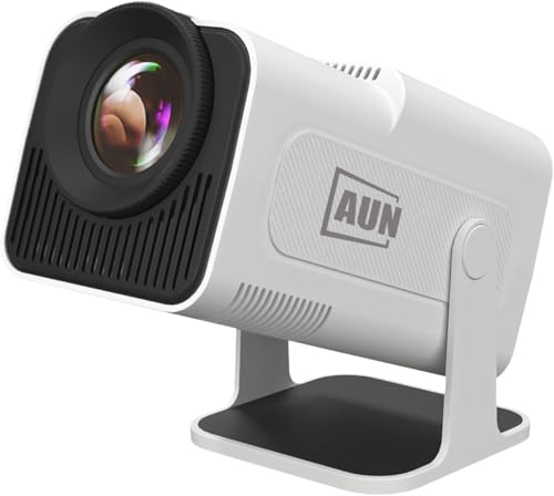 Image of AUN Free Style Max Smart Projector for Home 4K & 1080p Support, 8400L (Best Under 7000 Segement), Rotatable Projector Android 11 WiFi BT 5, YouTube PrimeVideo Hotstar Net - Flix Apps, 720p Native