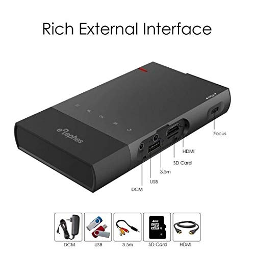 ELEPHAS ELE-PRO-S1 Mini Projector with included accessories