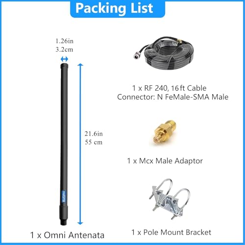 Image of ADS-B Antenna for Flightaware 1090 MHz & 978 MHz Dual-Band with 16ft SMA Cable MCX Adapter High Gain 7dBi Long Range Outdoor& Indoor Set for ADSB Receiver UAT RTL SDR