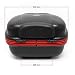 Maleta para moto Baúl mototcicleta 31L Negro mate Funda para casco Accesorios...