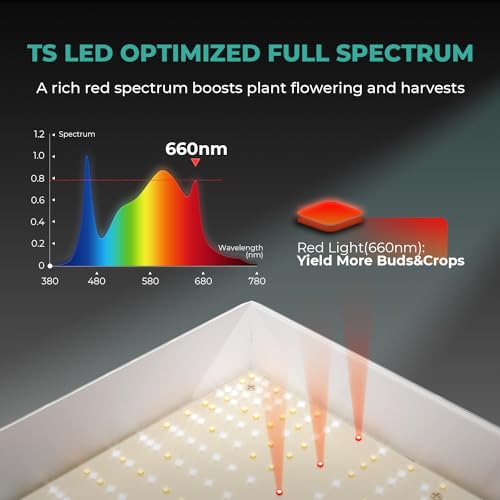 Mars Hydro MARS-TS-3000W-FBA 2024 New Ts 3000 450W Led Grow Light For Indoor Plants Full Spectrum Commercial Grow Daisy Chain Plant Growing Lamp For 4X4 5X5Ft Greenhouse & Tent thumb #2