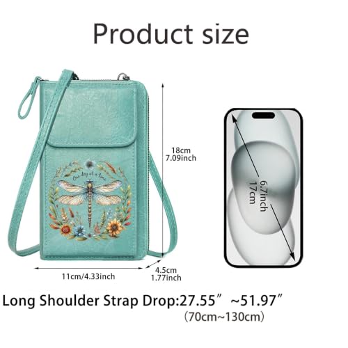 Image of KUKOO Small Crossbody Bags for Women PU Leather Cell Phone Purse Wallet with Credit Card Slots