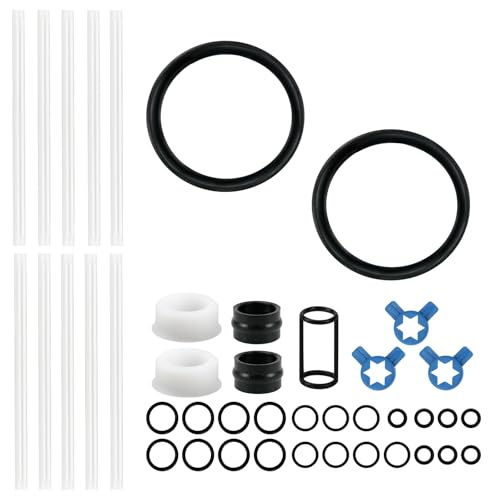 17" Scraper Blade and Tune Up Kit for for Taylor Soft Serve Machines, Ice Cream Machine Parts - Includes Blades, Seal Draw Valve, Drive Shaft, Door Gasket, Bearing Front, Ice Nozzle Tips Cap & O-Rings