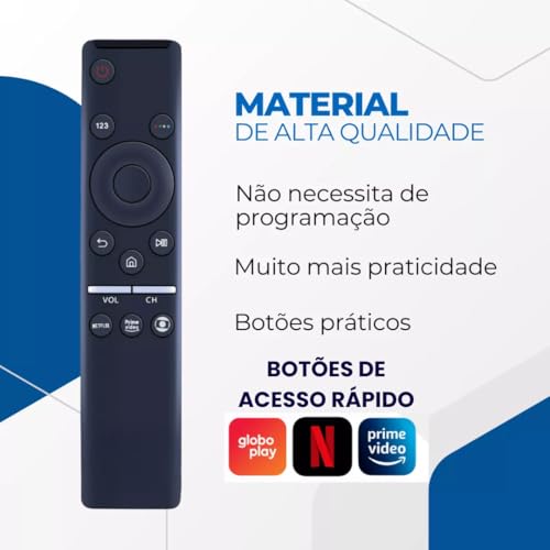 Controle Remoto Compatível com Smart TV Samsung