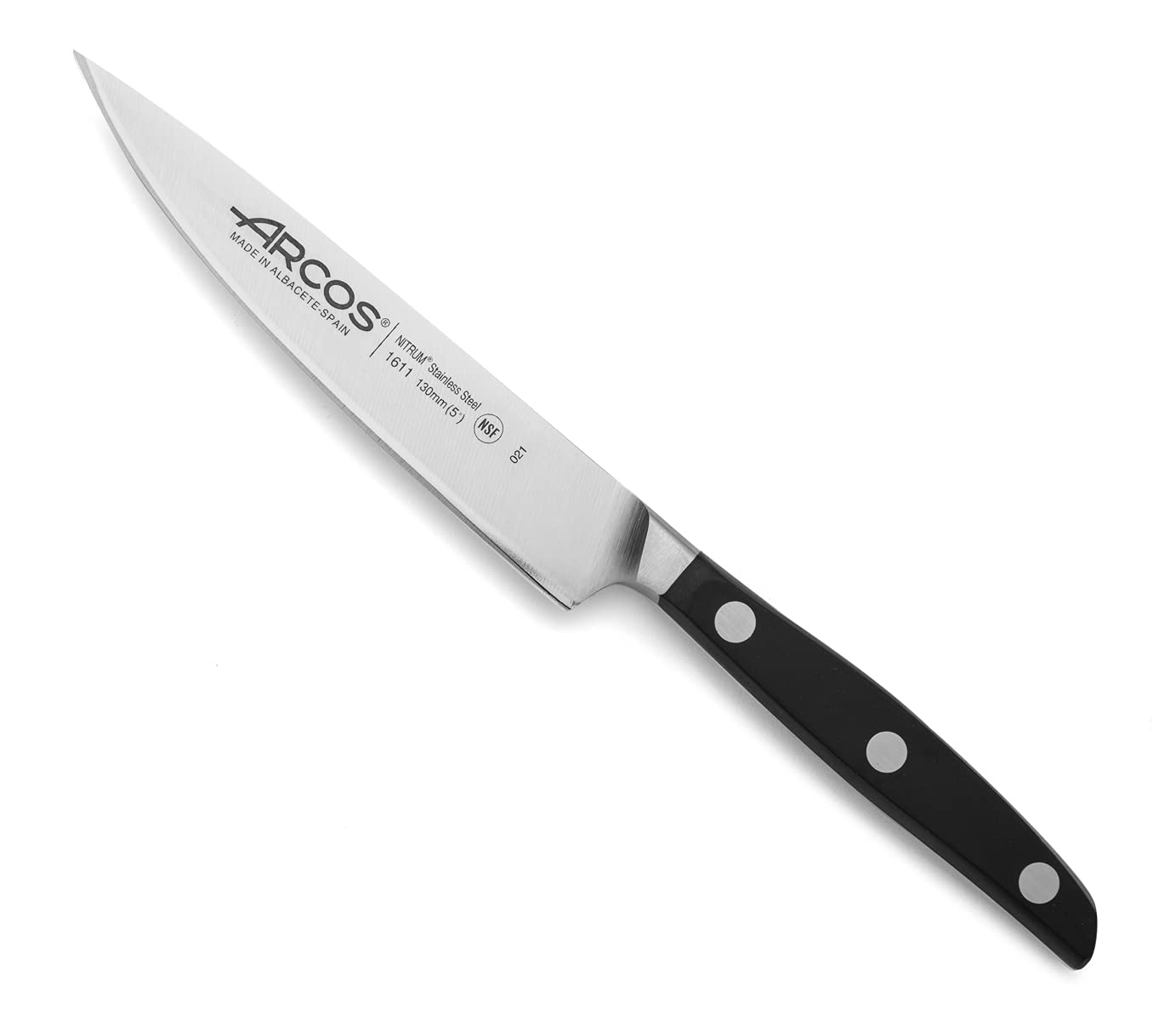 Arcos Manhattan Set 4 Couteaux De Cuisine – Inox Nitrum, Manche POM, Bloc Bois
