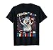 I Put the Tism in Patriotism Funny Autism Meme Raccoon Eagle T-Shirt