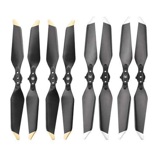 GGGOAJVB 8 Uds 8331 hélices de liberación rápida de bajo Ruido for Mavic Pro Platinum Drone Blade Prop for Mavic Pro Accesorios repuestos(Gold Sliver)