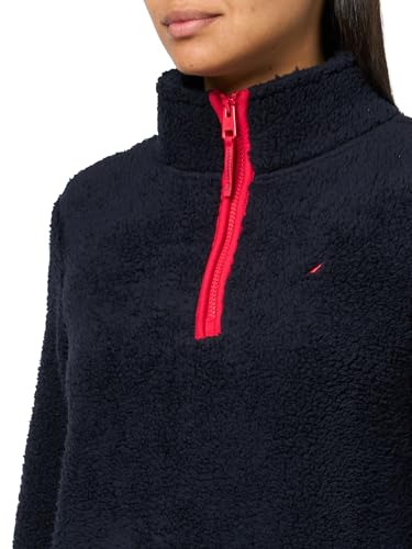 Image of Nautica Women's Mockneck Fleece Sweater Pullover