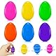 Plastikeier Ostern, Ostereier Plastik Deko Draußen Bunte 3D Spinner Stressabbau Spielzeug Ostereier aus Kunststoff Osterdeko zum Aufhängen für Kinder und Erwachsene