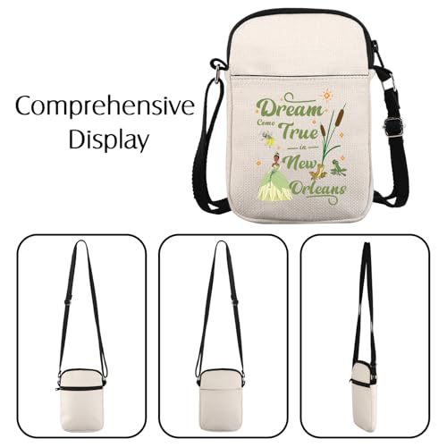 Princess Frog Gift Dream Come True in New Orleans Crossbody Bag Cartoon Movie Fan Gift (Dream Come True CB)2