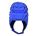 Padded Rugby Helmet,Football Baseball Sports Helmet Rugby Head Guard Protective Soft Headgear for Hockey Football Soccer Goalie for All Ages (Blue S Code)