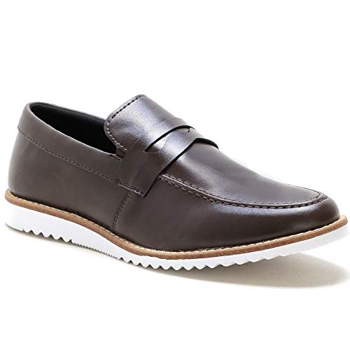 Sapato Casual Driver Masculino Confortável Macio Leve Social Marrom 40