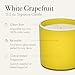 LAFCO New York Signature Candle, White Grapefruit - 15.5 oz - 90-Hour Burn Time - Reusable, Hand Blown Glass Vessel - Made in The USA