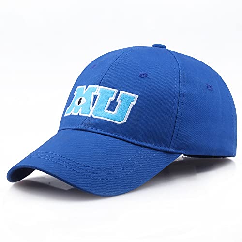Baseball Kappe 2020 New Monsters University Sullivan Sulley Mike Mu Letters Stickerei Baseballmütze Blauer Hut Einteilige Baseballmützen Sonnenhüte Cover