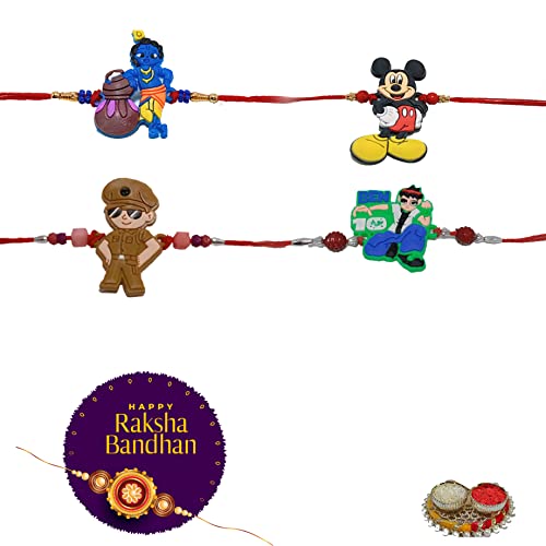 Image of Yuvraj Rakhi with Sweets Couple Rakhi (Bhaiya or Bhabhi) 2 kids rakhi Rasgulla 1 kg pack mithai gift pack