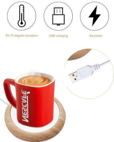 MYMULIKE Coffee Mug Warmer - USB Desk Heater for Home/Office Use - User-Friendly - Suitable for Tea, Coffee, and Milk - Image 6