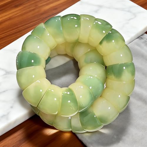 Image of Natural Bodhi Seed Mudi Bracelets for Women Men Anxiety Fidget Bracelets Protection Healing Stretch Bodhi Seeds Fidget Bracelet Stress Relief Idea Gift for Adults