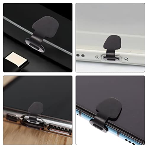 Hemobllo 6 Unidades Plugue De Alimentação De Silicone Capa Protetora Usb c Plugues De Poeira Tipo c