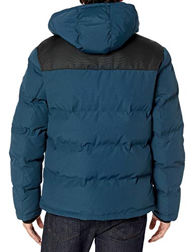 Image of DKNY Men's Mixed Media Quilted Puffer Jacket