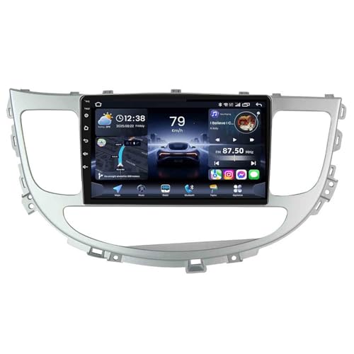 Genérico Radio para Coche Android con Pantalla táctil para Hyundai Rohens Genesis 2008-2013, estéreo Multimedia de 9 Pulgadas con Carplay, Android Auto, Bluetooth, WiFi, 4G y Radio FM RDS (8 núcleos