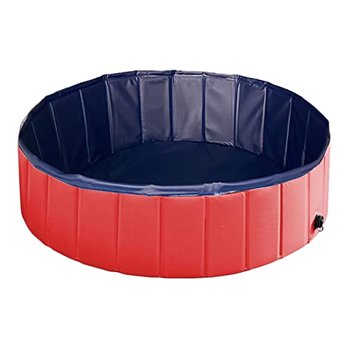 Naqqios Piscinas para Perros, Piscina Plegable para Perros | Bañera Plegable para Perros | Bañera impermeable para Perros para Vacaciones en la Playa, Balcón, Baño,