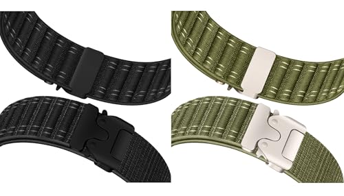 Image of ACM Watch Strap 22mm compatible with Beatxp Unbound Curv Smartwatch | Combo Pack Soft Nylon Clipper Adjustable Belt Band