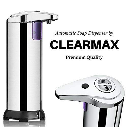Clearmax Automatic Soap Dispenser, Premium Stainless Steel Auto Touchless Soap Dispenser W/Hands Free Ir Infrared Motion Sensor, For Kitchen & Bathroom (2Nd Generation) #TOP1