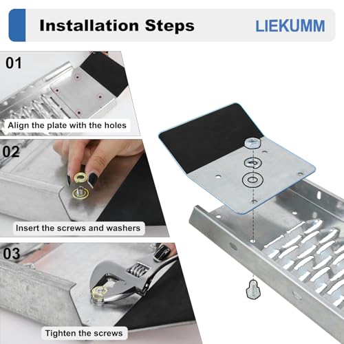 LIEKUMM 2PCS Motorcycle Ramp, 170 x 22 cm Motorbike Ramps for Vans, 440 kg Capacity Van Loading Ramp Folding, Ramps for Mobility Scooters, Dirt Bike, Motorcycle, Trailer, ATV, UTV, Tractor, Lawn Mower