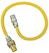 Brasscraft Gas Connector Coated Stainless Steel 24 " 1/2 " Mip X 1/2 " Mip 1/4 " Id. Use With Dryer/