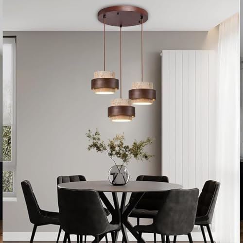 TMKOO Natürliche Steinhängelampe Zylindrische Travertin Pendelleuchte Im Wabi Sabi Nordic Stil Mit Holz Für Kücheninsel Adjustable Home Decoration Flur Schlafzimmer Esszimmer Deckenbeleuchtung(C) TMKOO Natürliche Steinhängelampe Zylindrische Travertin Pendelleuchte Im Wabi Sabi Nordic Stil Mit Holz Für Kücheninsel Adjustable Home Decoration Flur Schlafzimmer Esszimmer Deckenbeleuchtung(C)