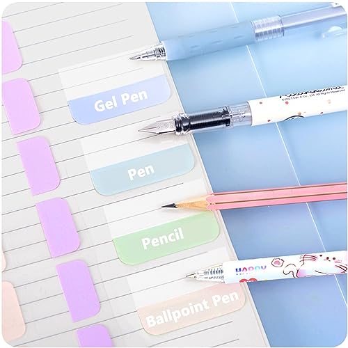 Image of ELII 480 Pcs Morandi Tabs 2 Inch Sticky Index Tabs,Book Tabs Writable and Repositionable File Tabs Flags, Colored Page Markers 12 Colors