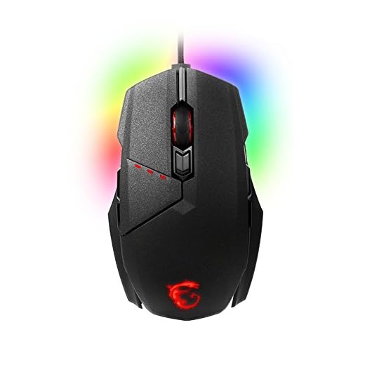 MSI Clutch GM60 - Mouse gaming ambidestro USB - Sensore Ottico PMW 3330-10800 DPI