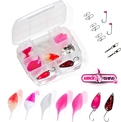 UL Forellenset Angelset Pink Edition. Sofort einsatzbereit ! 180cm UL Rute Girl Angelrolle Expert500 I Schnur I Köderset… – Bild 4