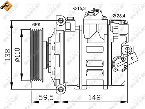 NRF 32146 Compressor, air conditioning : Amazon.co.uk: Automotive 