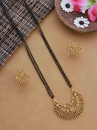 Traditional Beads Long One Gram Gold Mangalsutra