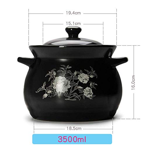 Cocotte en terre cuite noire grand format pour une cuisson lente parfaite