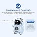 GoolRC Mini Pocket Robot, with Interactive Dialogue Conversation, Voice Recognition, Singing and Dancing, Electric Small Robot Gift (Blue)
