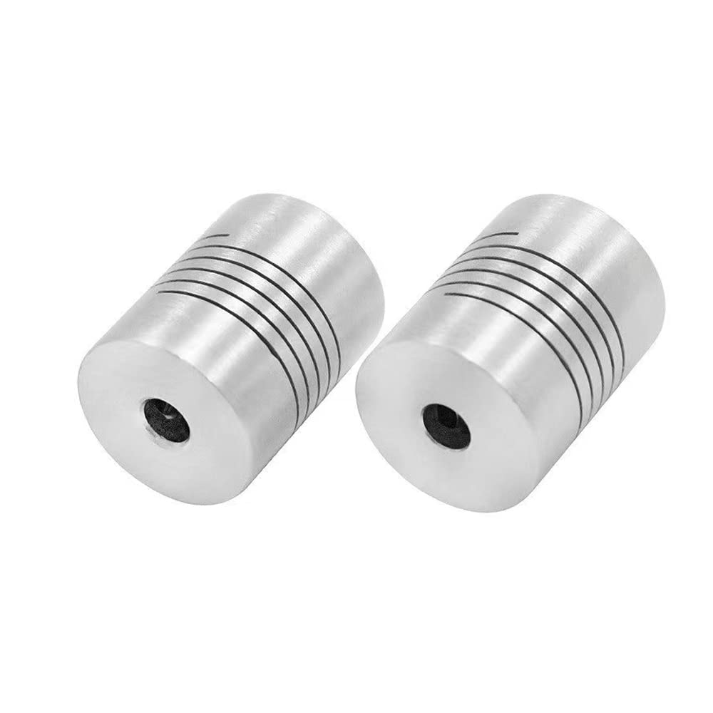RATTMMOTOR 3 stuks flexibele koppelingen 6,35 mm tot 8 mm askoppelingen Nema 23 as voor RepRap 3D-printer of CNC-machine