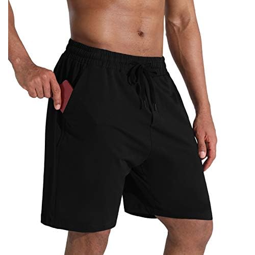 Men's Lounge Shorts with Deep Pockets Loose-fit Jersey Shorts for Running,Workout,Training, Basketball