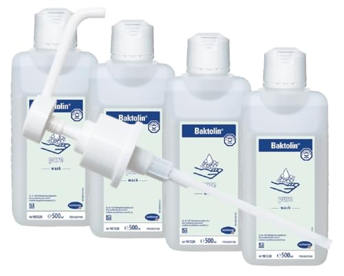 4 x 500 ml Baktolin Pure Paul Hartmann AG Plus 1 x Dosierpumpe 500 ml
